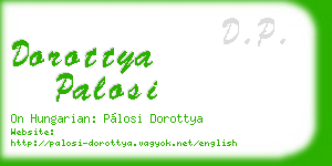 dorottya palosi business card